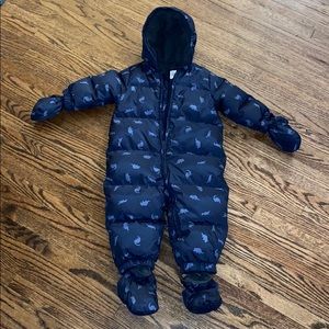 Baby / toddler Gap dinosaur snowsuit 12 - 18 month